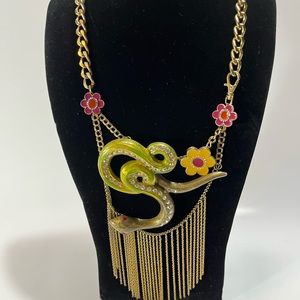 Betsey Johnson Snake Necklace